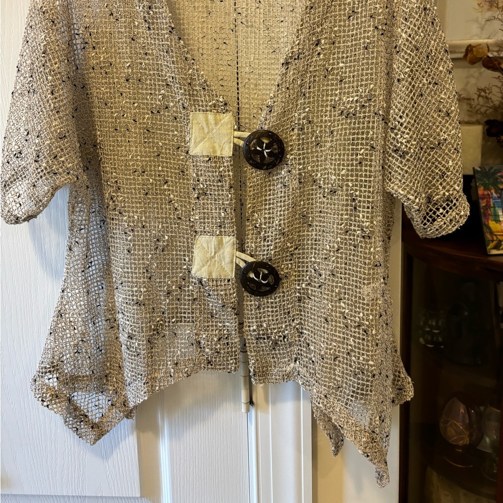 Kaktus Short Mesh Sweater, size M